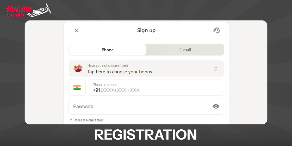 Create an Account for Aviator Game in India